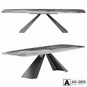 Cattelan Italia Eliot Crystalart Dining Table