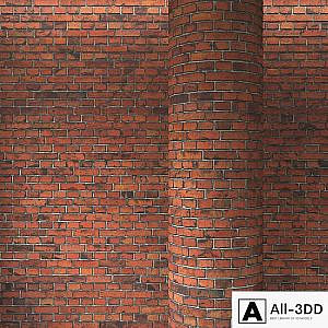 Brick red masonry