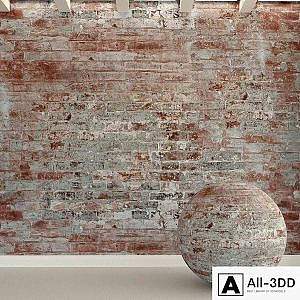 Brick wall. Old brick. 100