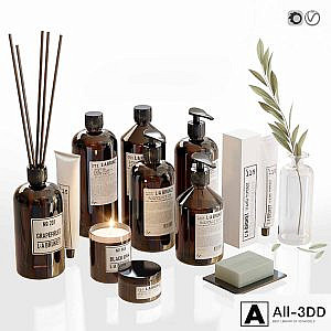 LA Bruket decor set for bathroom