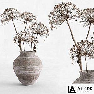 Hogweed in a clay vase