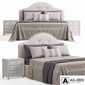 Kaussner Upholstered Bed with Encore Headboard