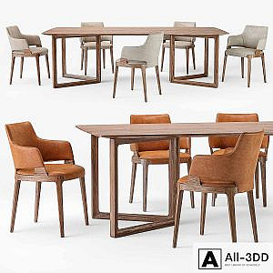 Potocco velis armchair opus table
