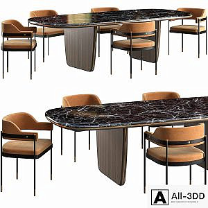Dining table Laskasas Jeane + chair Laskasas Dale