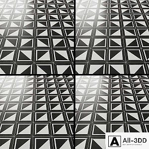 GeoMarble Lados Thassos Sabbia Polished Marble Mosaic