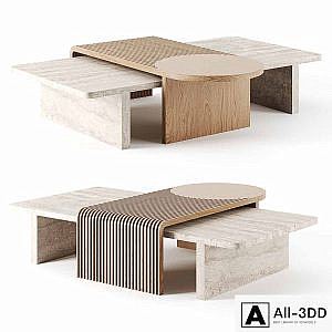 Stick & Stone Table by Dooq