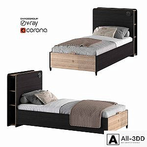 Single bed Cilek - Black