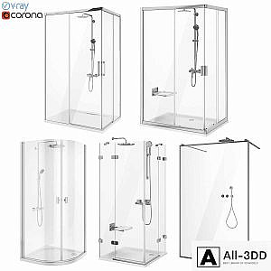 Shower set Ravak and Radaway set 88