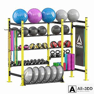 Rack for sports equipment