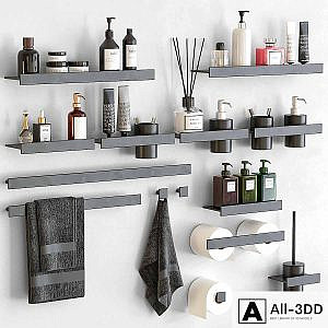 Stone bathroom accessories by REXA Design