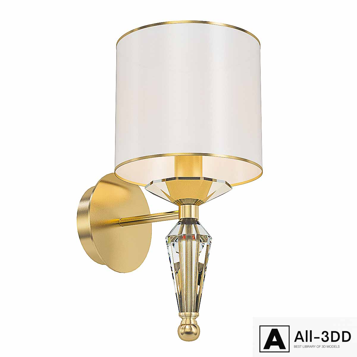 Moro Crystal Sconces modern interior 3D model Moro Crystal Sconces