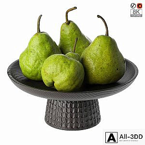 Pears in a bowl