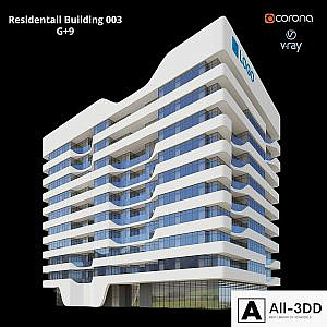 Modern Residential Building 003 _ G + 9