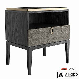 Dantone Home Glamour Bedside Table
