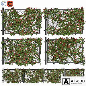 Fence with ivy v3