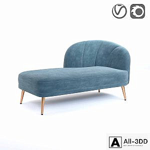 Velor daybed, LEONE
