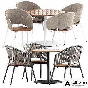 STEM 003 table, PIPER 022, 122 by Roda