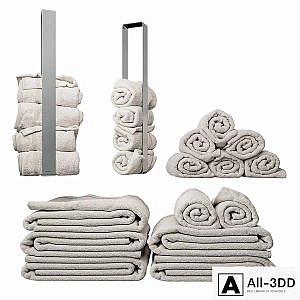 Blomus towel set with holder
