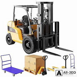 CAT Forklift, Manual Loader and Warehouse Carts Kit