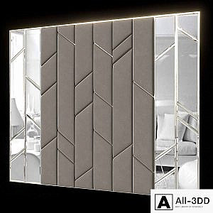 Headboard set 024. (4 pieces)