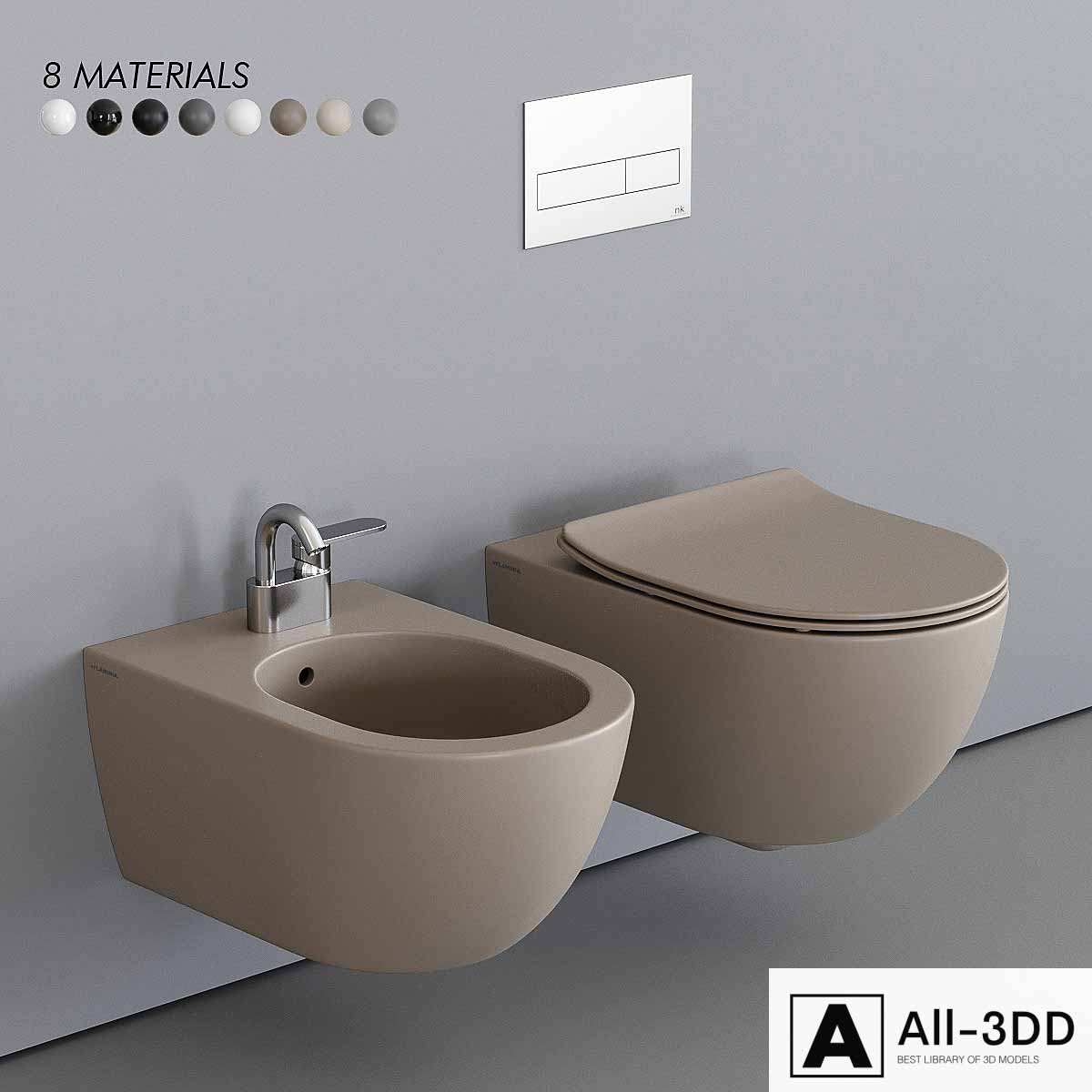 Ceramica Flaminia App Wall-Hung WC modern interior 3D model Ceramica Flaminia App Wall-Hung WC