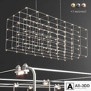 Cosmos Square Quasar Chandelier