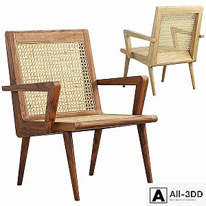 Mid-century cane chair