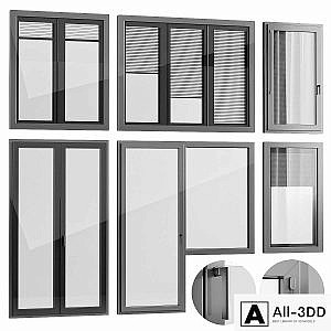 Windows with built-in blinds Finstral