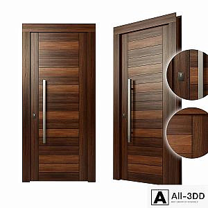 Modern wood door