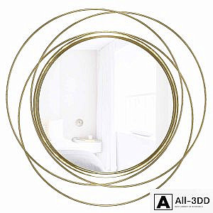 Glam Distressed Accent Mirror