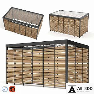 Adanat. Container platform "Bunker" for 3 tanks