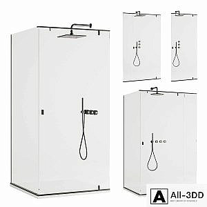 Agape Plan-A showers + Falper Acquiferolt