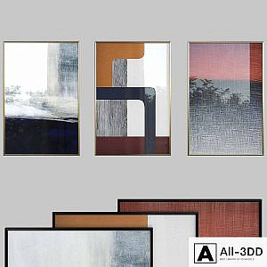 Canvas painting with frame 025