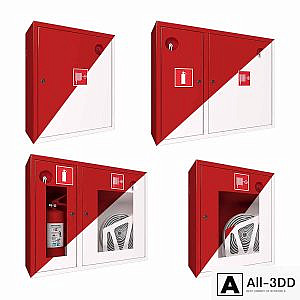 Fire cabinets set