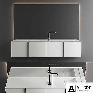 Inbani Paral Vanity Unit Set 4