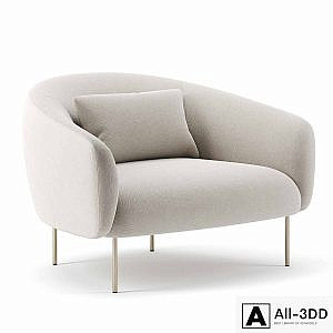 Roma lounge chair by Tacchini