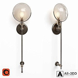 Gaslight Lens Grand Sconce