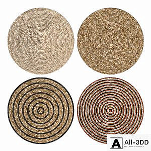 Jute Carpet Set