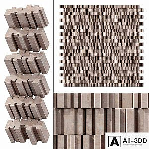 Stone block line brick n1 / Linear block bricks