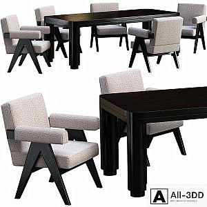 Dining table Eichholtz Atrlier + chair Eichholtz Greta