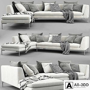 B&B Charles Chaise Longue Sofa
