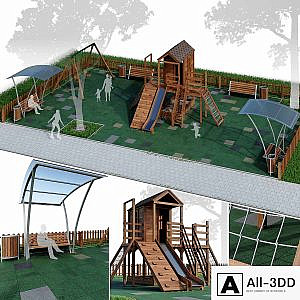 Children playground "Forest House". Playground