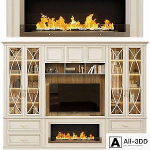Neoclassical TV wall 002