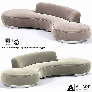 New Upholstery Sofa by Vladimir Kagan