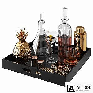 Home Bar Tray