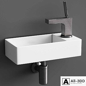 washbasin WeltWasser Aisbach & faucet Hansgrohe Axor Citterio