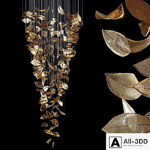 Chandelier Light Vargov - Frozen Leaves
