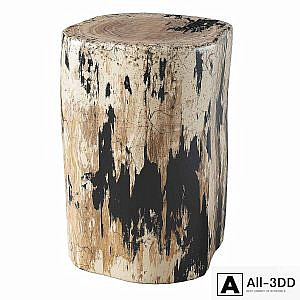 Petrified Log Stool 2nd