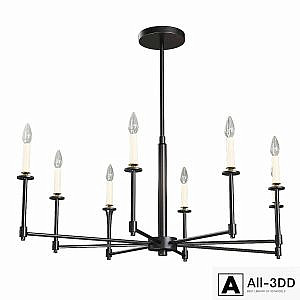 Simple stem chandelier