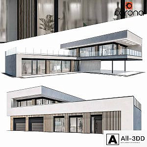 Modern house 09 | night